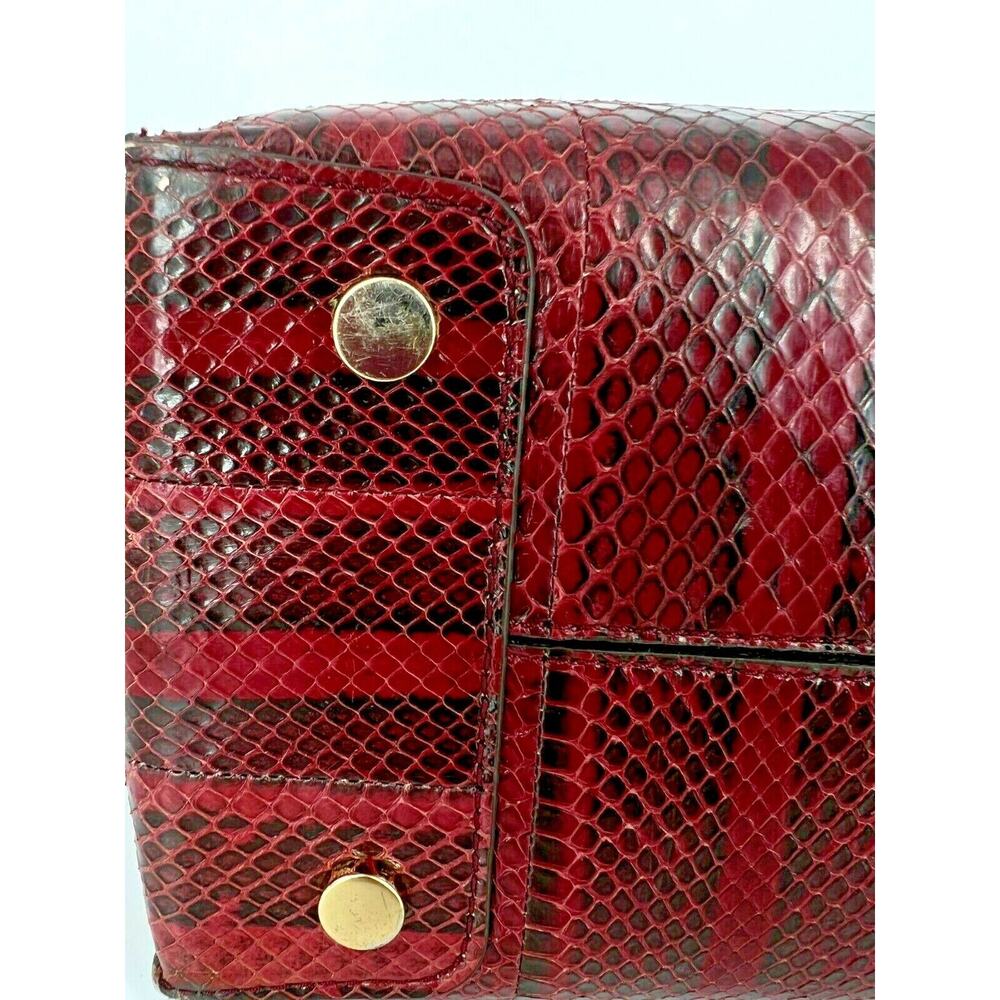 MICHAEL KORS Red Snake Print Mercer Large Convertible Tote Bag - Picture 7 of 10